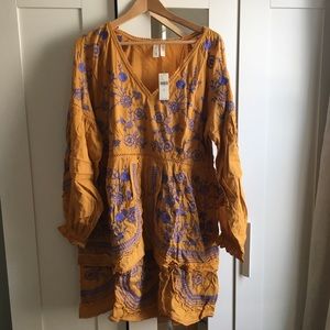 brand new embroidered dress from Anthropologie